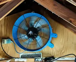 attic fan services with installed attic ventilation fan system in Bellevue, WA